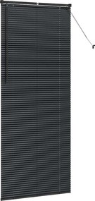 vidaXL Βενετσιάνικες Ρόδες Μαύρο 220 x 95 εκ Αλουμίνιο