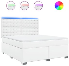 ΚΡΕΒΑΤΙ BOXSPRING ΜΕ ΣΤΡΩΜΑ ΛΕΥΚΟ 180X200 ΕΚ. ΣΥΝΘΕΤΙΚΟ ΔΕΡΜΑ 3293033