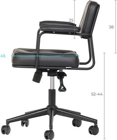 Office Chair Jupi 60 - Black Black