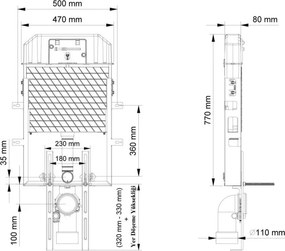 Karag T110-002 - Εντοιχιζόμενο καζανάκι