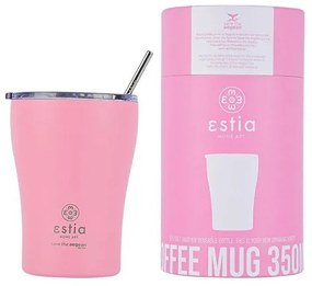 ESTIA ΘΕΡΜΟΣ COFFEE MUG SAVE THE AEGEAN 350ml BLOSSOM ROSE