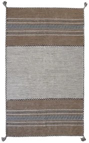 Καλοκαιρινό χαλί βαμβακερό χειροποίητο Antique Kilim 1020 ivory 133 x 190