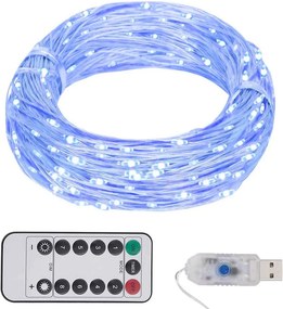 vidaXL Φωτάκια με 300 LED Μπλε 30 μ.