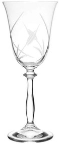 Ποτήρι Κολωνάτο Νερού Calla-Angela CLX40600061 250ml Clear Από Κρύσταλλο Βοημίας Κρύσταλλο