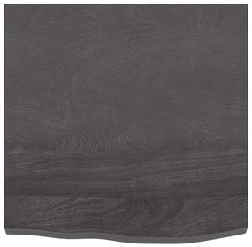 VidaXL Ράφι Τοίχου Σκούρο Καφέ 60x60x(2-4) εκ. Επεξ. Μασίφ Ξύλο Δρυός