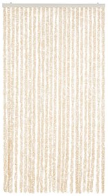 vidaXL Σήτα Εντόμων Μπεζ / Λευκό 100 x 220 εκ. από Σενίλ