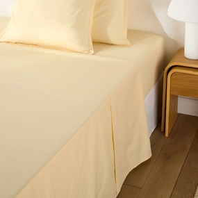 Μονόχρωμο σεντόνι από βαμβακερό περκάλι ποιότητας Best, 200 κλωστές