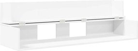 vidaXL Γραφείο Στούντιο Λευκό 110 x 40 x 19,5 εκ. Επεξεργασμένο Ξύλο