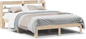vidaXL Πλαίσιο Κρεβατιού Κεφαλάρι 150x200 εκ Μασίφ Πεύκο