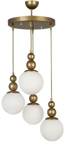 Φωτιστικό Οροφής Latona 0216715 30x30x90cm 4xE27 60W Gold Megapap Metal