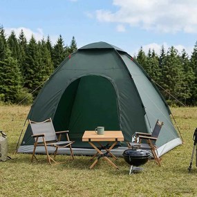 vidaXL Σκηνή Camping 2 ατόμων Στρατιωτικό Πράσινο