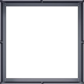 vidaXL Ζαρντινιέρα Ανθρακί 80x80x30 εκ. από Χάλυβα