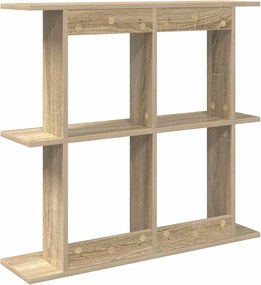 vidaXL Ράφι Τοίχου Επιτοίχιο Sonoma Δρυς 100 x 20 x 75 εκ