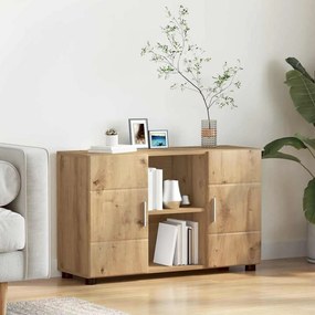 vidaXL Πλαϊνό γραφείο με ράφι FLORIN Artisan Oak 88,5 x 30,5 x 55,5 εκ