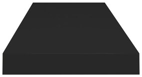 vidaXL Ράφια Τοίχου 4 τεμ. Μαύρα 80x23,5x3,8 εκ. MDF