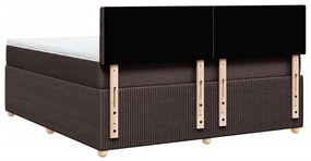 ΚΡΕΒΑΤΙ BOXSPRING ΜΕ ΣΤΡΩΜΑ ΣΚΟΥΡΟ ΚΑΦΕ 180X200 ΕΚ ΥΦΑΣΜΑΤΙΝΟ 3289852