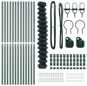 vidaXL Στύλος Περιφράξεων Πράσινο 1,5 x 25 μ (60 x 60 mm πλέγμα)