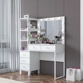 Τουαλέτα Μακιγιάζ Λευκό BRULE 110x40x141.8