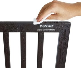 VEVOR Free Standing Dog Gate 24x60 inch Freestanding Pet Gate Foldable Brown