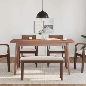 Πάγκος vidaXL 90 cm Καφέ μασίφ ξύλο καουτσούκ