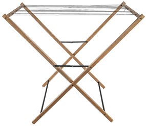 Πτυσσόμενη Απλώστρα ρούχων Aurora Line Sepio από ξύλο, με συνολική επιφάνεια απλώματος 7.08m και διαστάσεις 62.5x95x91.5cm