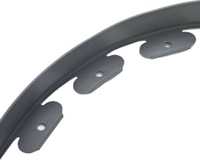 vidaXL Περιγράμματα γκαζόν Γκρι 1000 x 4 x 5 εκ Πλαστικό