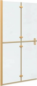 vidaXL Τοίχος Walk-In Ντους Χρυσό 100 x 6,5 x 190 εκ.