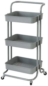 Μανάβης Τρόλεϊ Με Λαβή 815487 43x36x89cm Grey Ankor Metal, Plastic