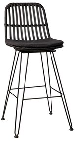 Σκαμπό Cocoon Black 46 x 54 x 107