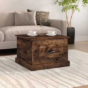 vidaXL Τραπεζάκι Σαλονιού Καπνιστή Δρυς 50x50x35 εκ. Επεξεργασμ. Ξύλο