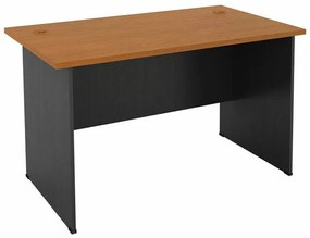 Τραπέζι γραφείου Mesa 121, 74x120x70cm, Κερασί, Σκούρο γκρι