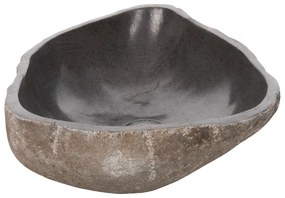 ΝΙΠΤΗΡΑΣ STONE SINK ΛΑΞΕΥΜΕΝΗ ΠΕΤΡΑ ΓΚΡΙ ΑΠΟΧΡΩΣΗ HM4193 55x44x16 εκ.