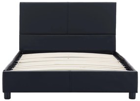 vidaXL Πλαίσιο Κρεβατιού Μαύρο 90 x 200 εκ. από Συνθετικό Δέρμα
