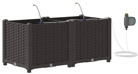vidaXL Ζαρντινιέρες κήπου Καφέ 80 x 40 x 37.5 cm Ατσάλι