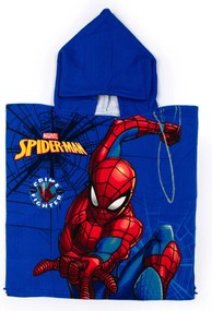 Παιδικό Πόντσο (50x100) Dimcol Spider-Man 95 Blue