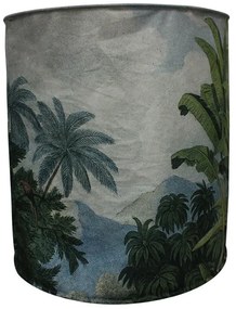 Supergreens Φωτιστικό Οροφής Βελούδινο “Tropical” Πολύχρωμο Ε27 50x50x56 εκ.