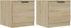 vidaXL Κομοδίνα 2 τεμ. Sonoma Δρυς 40 x 39 x 40 εκ.