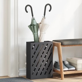 vidaXL Μαύρος Σταντ Ομπρελών - 28x12x41 εκ Χάλυβας