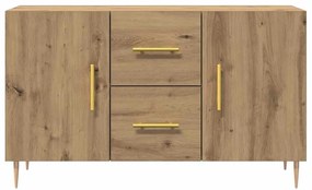 vidaXL Σκευοθήκη Δρυς τεχνίτης 100x36x60 cm Κατασκευασμένο ξύλο