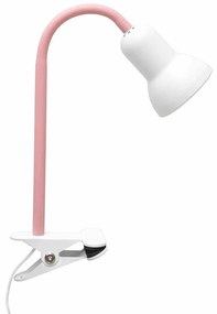 GloboStar® TAVOLO 204-0154 Παιδικό Eπιτραπέζιο Φωτιστικό Μονόφωτο 1 x E27 IP20 Ροζ & Λευκό Πλαστικό - Μ11 x Π9 x Υ35cm