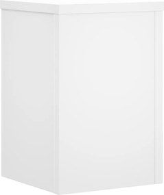 vidaXL Βάσεις Φυτών 2 τεμ. Λευκές 25x25x35 εκ. από Επεξεργασμένο Ξύλο