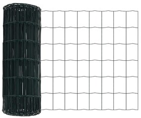 vidaXL Τεντώτο με στήριγμα Πράσινο 0,6 x 50 μ. Χάλυβας και PVC