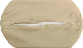 vidaXL Κάλυμμα Μαξιλαριού 2 pcs HEERLEN Μπεζ Ø 15 x 40 εκ Πολυεστέρας