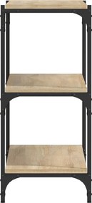 vidaXL Βιβλιοθήκη Sonoma Δρυς 100x33x70,5 εκ. Επεξεργ. Ξύλο &amp; Ατσάλι