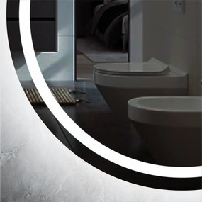 Stewehome Στρογγυλός Καθρέπτης LED Μπάνιου με Κομψό Design Ø75cm