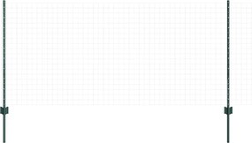 vidaXL Ενσωματωμένος Πόλος Φράχτη 44 pcs Πράσινο 140 cm