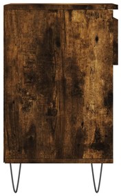 vidaXL Παπουτσοθήκη Καπνιστή Δρυς 102x36x60 εκ. από Επεξεργασμένο Ξύλο