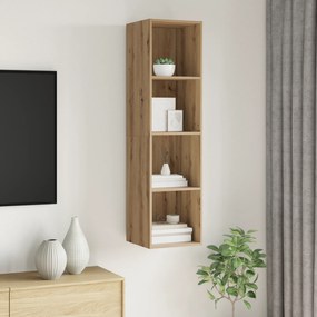 vidaXL Ντουλάπι TV artisan δρυς 37 x 37 x 142.5 εκ Επεξεργασμένο ξύλο