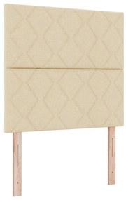 vidaXL Υφασμάτινο Κεφαλάρι Geometric με κεφαλάρι Κρεμ 90 cm ύφασμα
