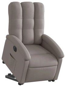 vidaXL Πολυθρόνα Ηλεκτρική Ανακλ.Taupe Υφασμάτινη